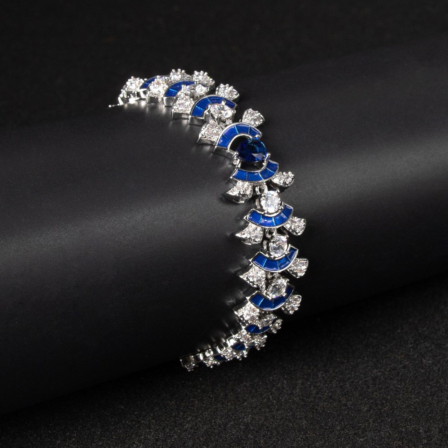 Haute couture jewelry necklace earrings ring bracelet four-piece banquet luxury versatile jewelry women