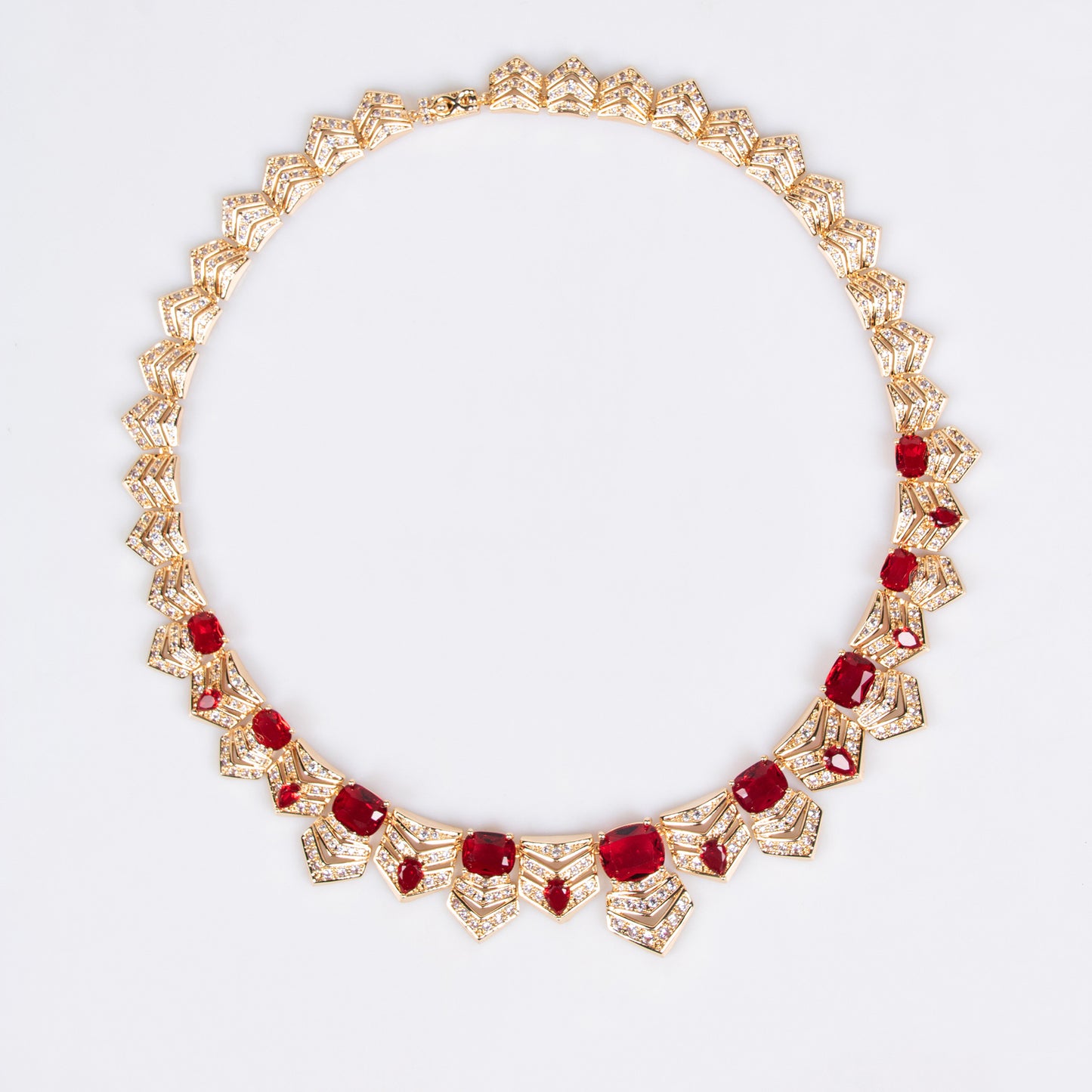 Bridal Accessories Necklace Fashion Zircon Haute Couture Jewelry Women's Necklace Earrings High-end Two-piece Set