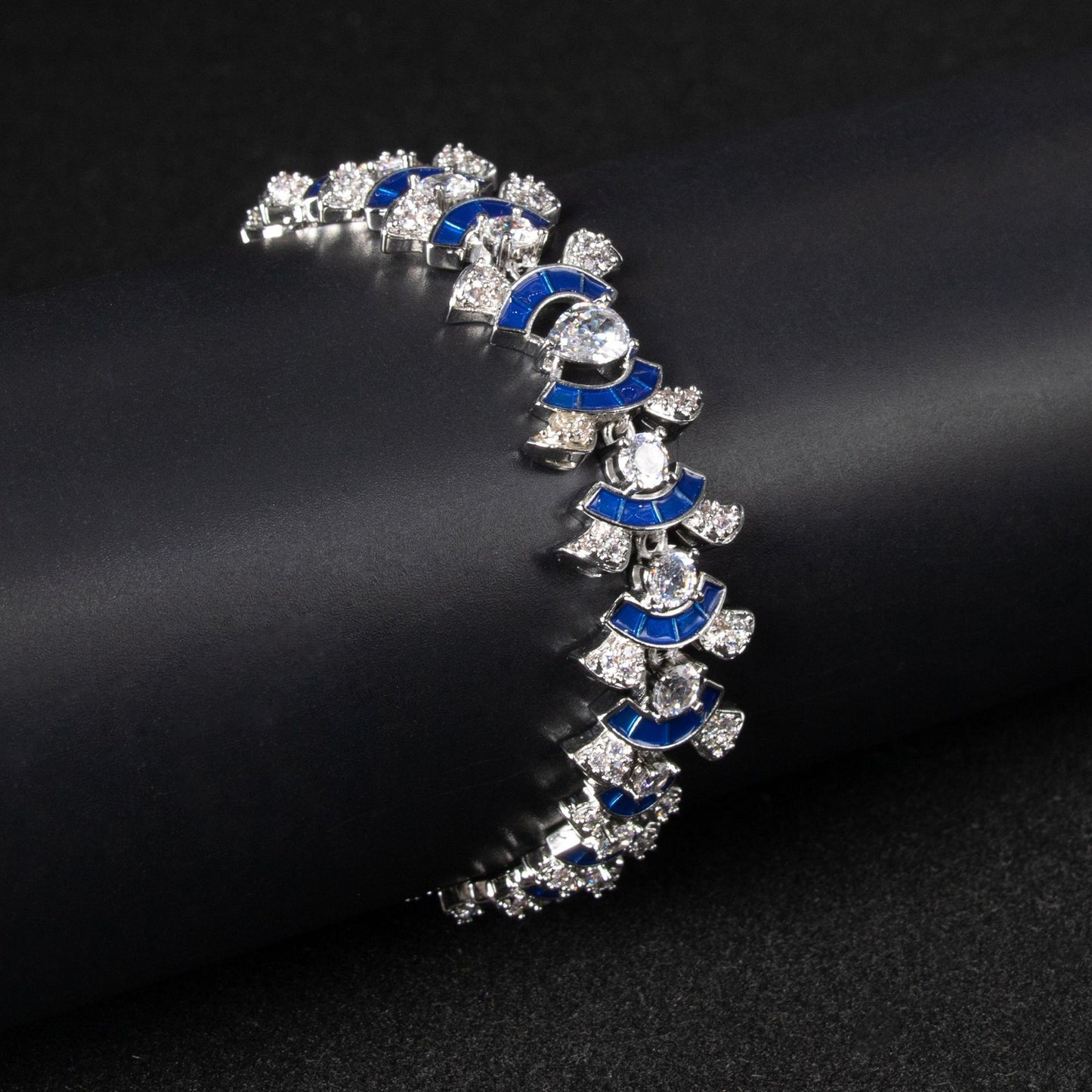 Haute couture jewelry necklace earrings ring bracelet four-piece banquet luxury versatile jewelry women