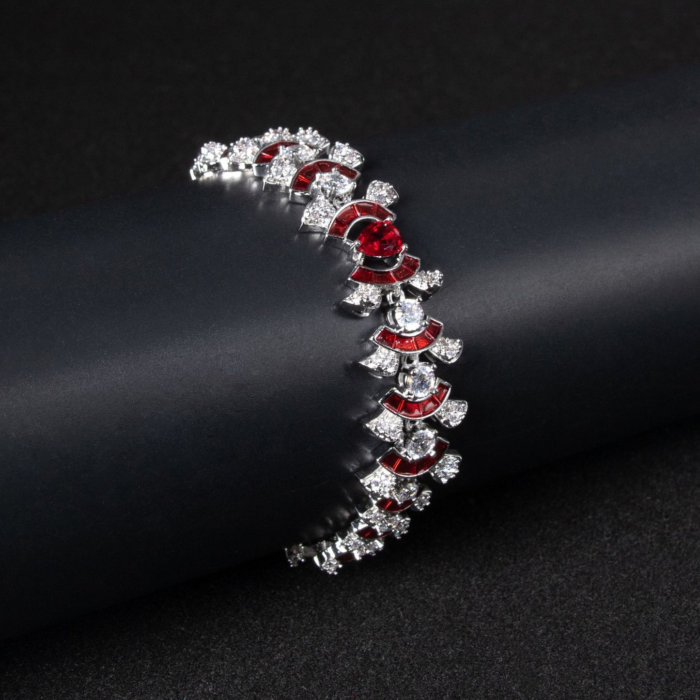 Haute couture jewelry necklace earrings ring bracelet four-piece banquet luxury versatile jewelry women